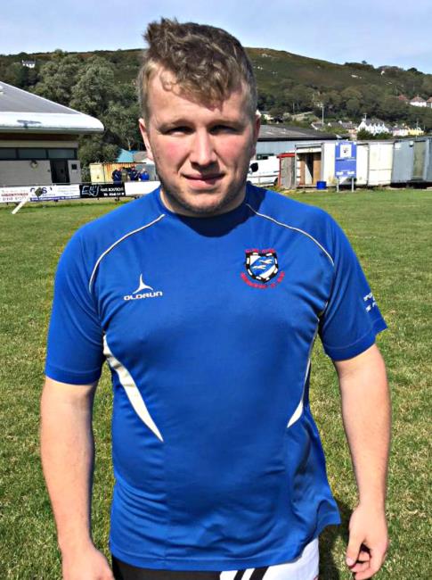 Liam Wilkes - scored a good try for Fishguard Liam Wilkes - scored a good try for Fishguard
